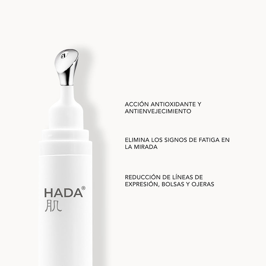 Hada Skincare - Contorno de Ojos con Ácido Hialurónico, extracto de pepino y vitamina E.